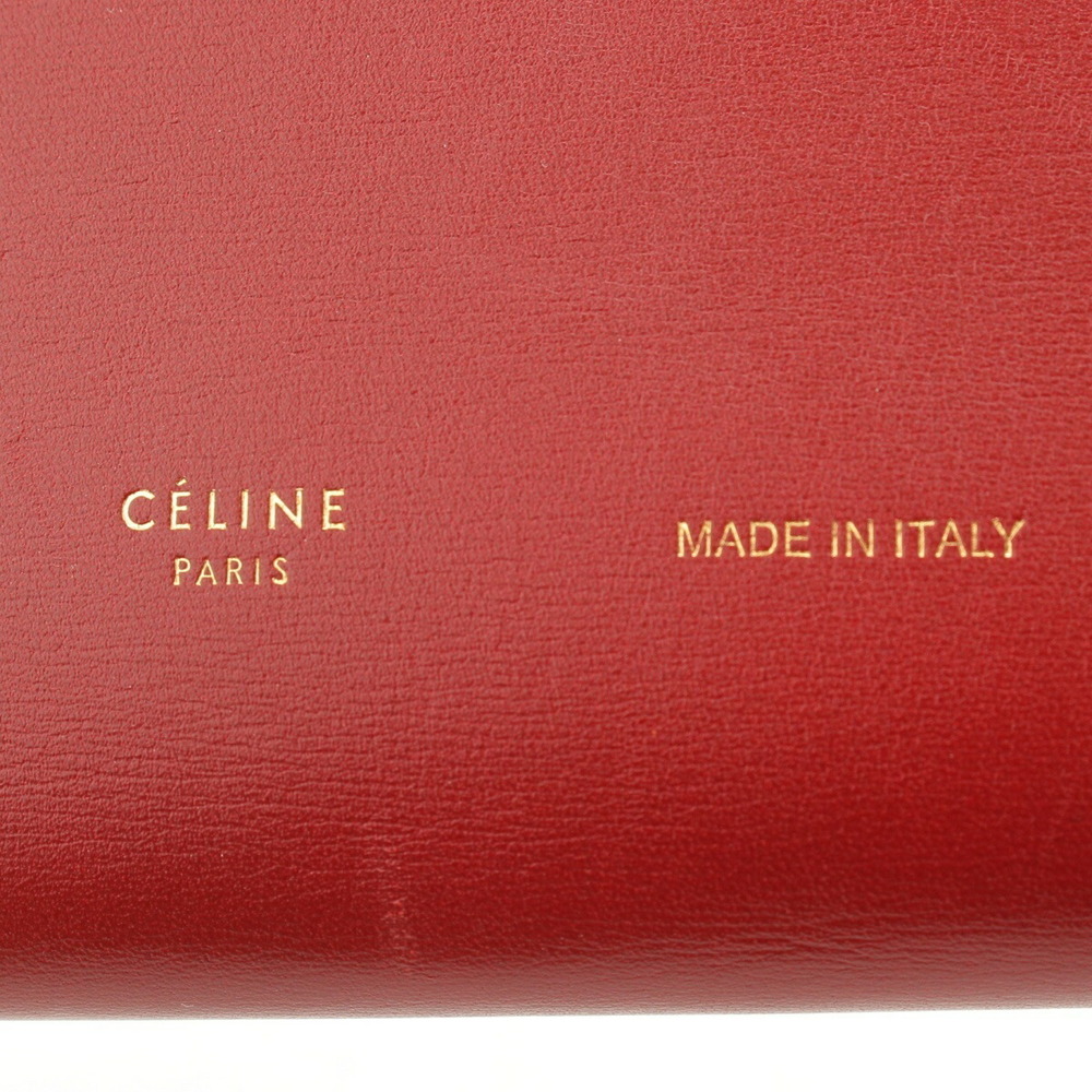 Celine Red Black Large Function Strap Wallet Long… - image 6